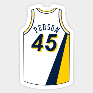Chuck Person Indiana Jersey Qiangy Sticker